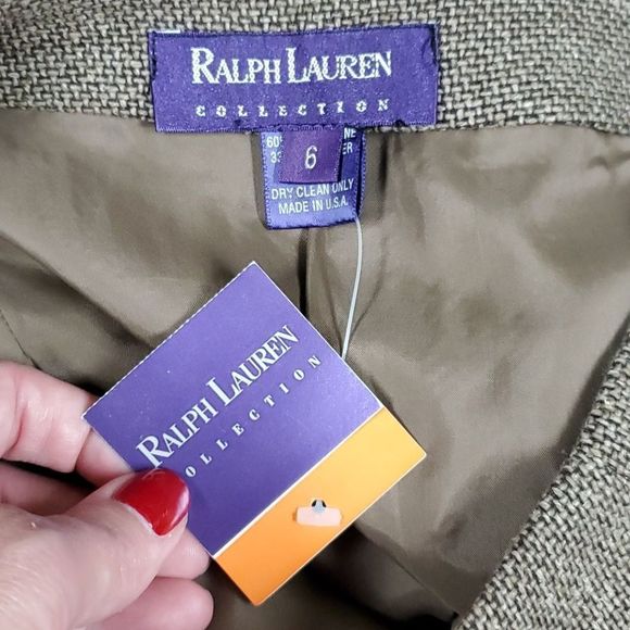 NEW WITH TAGS Ralph Lauren Collection tweed skirt 6